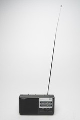 Sony ICF-38 Portable AM/FM Radio 2 Band AC or Battery Tested See Video