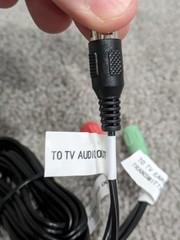 TV Ears RCA Analog Audio Cord Transmitter Analog Audio Out 2 Lot Cables NEW