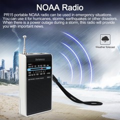 PR15 Pocket FM/AM/NOAA Emergency Weather Radio Little Transistor Tuning Walking