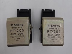 2 – Vintage Pioneer PT-205 Horn Tweeter 16 Ohm Tweeters