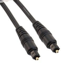 1.5ft Toslink Male to Toslink Male Digital Optical Audio Molded Cable