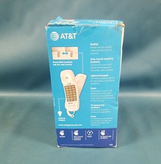 New/Open Box AT&T White Trimline Telephone Wall/Desk Style