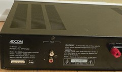 Adcom Mosfet GFA-5200 Stereo 100W Hi-Current Stereo Power Amplifier 115VAC
