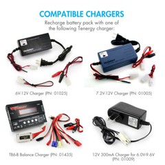 Tenergy NiMH 7.2V 3000mAh & 3800mAh RC Battery Packs w/ Tamiya & Charger Options