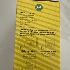 Motorola Voice Motorola Ml25055 Dect 6.0 Accessory Handset For 2-Line Business