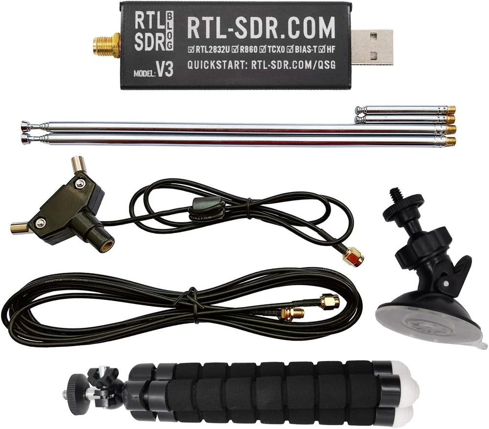 V3 R860 RTL2832U 1PPM TCXO HF Bias Tee SMA Software Defined Radio with Dipole An