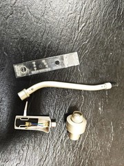 DENON PCL-S Tonearm Arm S Pipe Tube, and counterweight denon overhang gauge