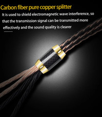 Pair Hi-End 7N OCC Pure Copper 24 Cores Wire HIFI Audio Bi-Wire Speaker Cable