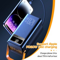 Power Bank 70000mAh 120W Charging Portable External Battery Backup For Phones