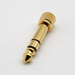 6.35mm Stereo Male to 3.5mm Female Jack Headphone Earphone Audio Adapter w/Screw