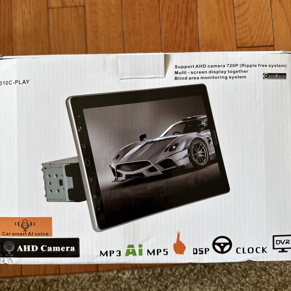 10.1” Single 1 Din Touch Rotatable Scree Car Stereo Radio Apple/Android Carplay