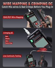 3-in-1 Multimeter & Cable Tracer Kit, Auto-Ranging Digital Multimeter with Tr…