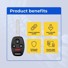 Key Fob Remote 2009-2013 Honda Fit FCC: MLBHLIK-1T MPN: 35118-TE0-A10 US Seller