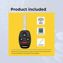 Key Fob Remote 2009-2013 Honda Fit FCC: MLBHLIK-1T MPN: 35118-TE0-A10 US Seller