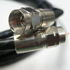 1ft – 200ft RG6 QUAD SHIELD 3GHz COAXIAL CABLE WITH CORNING GILBERT F-CONNECTORS