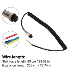 Durable Cb Radio Speaker Mic Microphone 4 Pin Cable For Pr550 Pr3100 PR4250