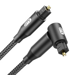24K Gold-Plated Optical Audio Cable [10Ft/3M] – Digital Toslink SPDIF Cable Comp