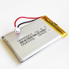 3.7V 1000mAh 503450 Li po Polymer Battery JST 2pin 1.25/1.5/2.0/2.54mm Connector