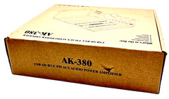 AK-380 Audio Power Amplifier USB SD Bluetooth FM AUX Black
