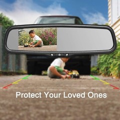 4.3″Car Rear View Mirror Monitor with No1 Bracket Backup Camera License Plate US