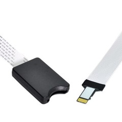 Micro-SD TF Memory Card Kit Male to SD Female Soft Flat FPC Cable Extender SDTF