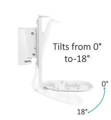 ynVISION Adjustable Wall Mount Bracket Sonos One,One SL,and Play:1 | 2 PACK |