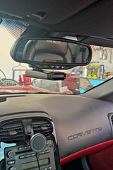Chevy Corvette C6 rear view mirror radar detector mount – Escort / Uniden