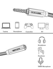 3.5mm Mic Supported Extension Cable – 16ft Male/Female