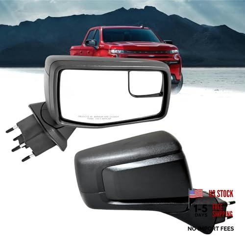 Right Passenger Side Mirror Compatible With Passenger Side-7Pins Textured Black