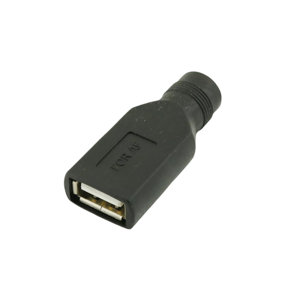USB 2.0 A To DC Power Supply Charger 5.5mm x 2.1mm Male Female Converter Adapter