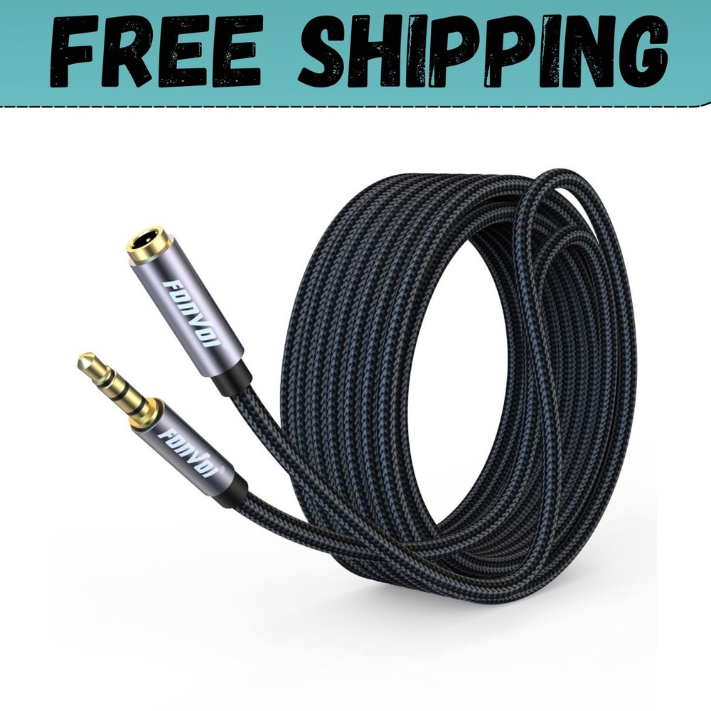 TRRS Headphone Extension Cable 4 Pole 3.5Mm Stereo Jack Male to Female Extension