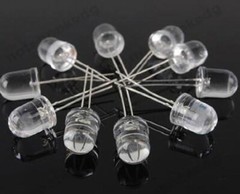 lot of 100 pcs 10mm round Blue LED superbright bulb lamp light USA Seller