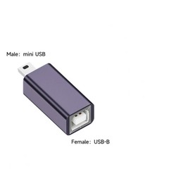 USB B Female to Type C 2.0 Adapter USB-B Micro Mini USB Male Converter Connector