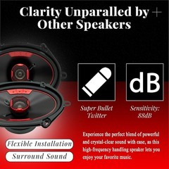 Durable 5×7 6×8 Inch Speakers with Metal Plastic Construction for Longevity