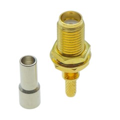 10Pcs SMA Male Female crimp For RG174 RG316 LMR100 Coaxial cable RF connector