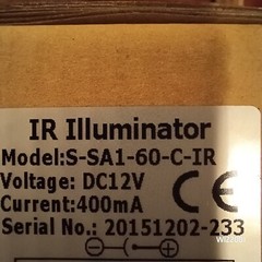 New Sealed LED IR Illuminator Night Vision 850nm Infrared S-SA1-60-C-IR