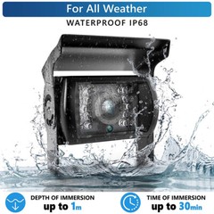 7″ Split Monitor DVR +AHD 1080P Rear View Backup Camera For Truck Bus Caravan RV
