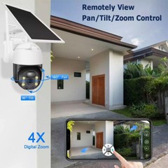 2Pack Solar Security Cameras System Wireless Outdoor Battery Powered WiFi Camera