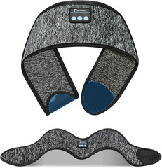Adjustable Headband Headphones, Sleeping Headphones with Ultra-Thin Speakers, Bl