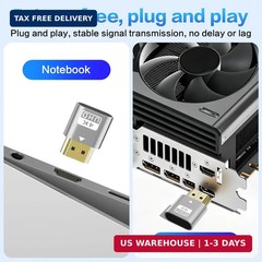 4 Pack HDMI Dummy Plug 4K HDR, Virtual Monitor EDID Emulator 4K@60Hz 2K@60Hz 108