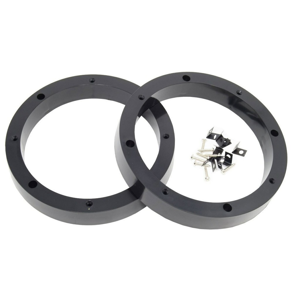 1 Pair 8.5″ Plastic Speaker Spacer Rings Subwoofer Custom Mounting Adapter