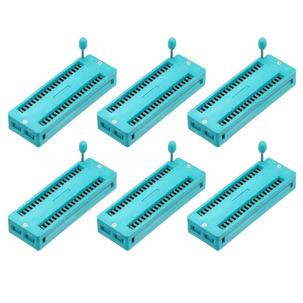6Pcs Universal IC Test ZIF Socket 40 Pin 2.54mm Pitch DIP