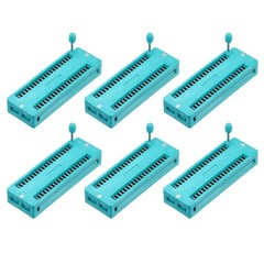 6Pcs Universal IC Test ZIF Socket 40 Pin 2.54mm Pitch DIP