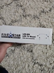 Five Star LED-WH LED TV Mount VESA 400 Compatible NIB Nice TV Mount NEW