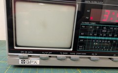 GPX Black and White TV Alarm Clock Model TV-2 1985
