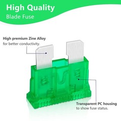 1-20 Set Add-a-Circuit Fuse Holder Tap Adapter & 30A Standard ATO ATC Blade Fuse