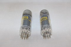 2 MINT MATCHED NIB Pair 1950s Sylvania 6CZ5 BLACK Plate TEST Amplitrex 113%+ NOS