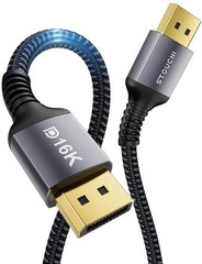 VESA Certified DisplayPort 2.1 Cable 10FT/3M, 80Gbps UHBR20 [16K 8K@240Hz 4K@360