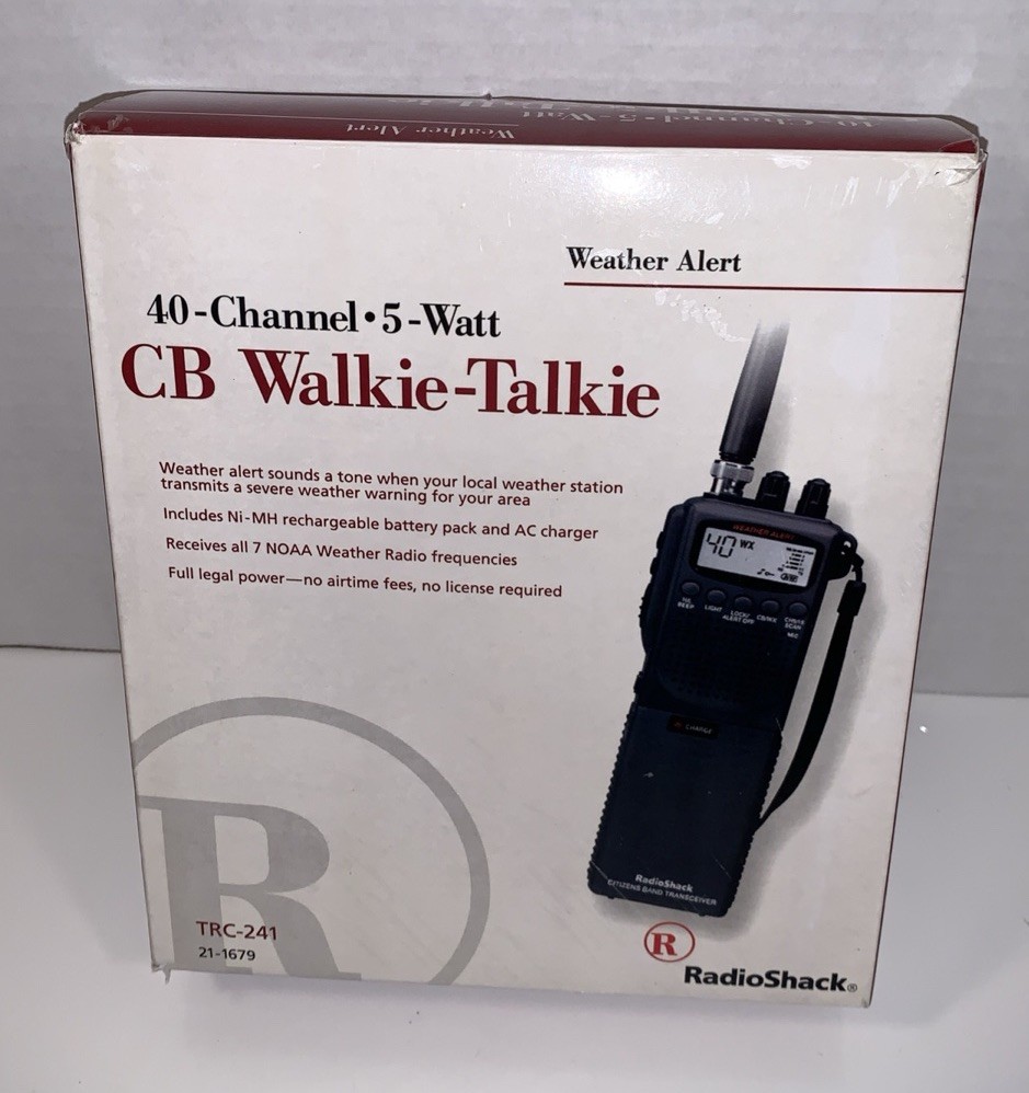 RadioShack CB Walkie Talkie 40 Channel – NOAA Weather – TRC-241