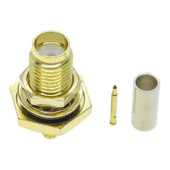 10Pcs SMA Male Female crimp For RG174 RG316 LMR100 Coaxial cable RF connector